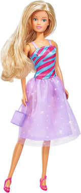 Simba 105733092 - Steffi Love Fashion Deluxe Abito da sera bambola con otto vestiti extra e accessori coordinati, 23 pezzi, 29 cm, dai 3 anni in su