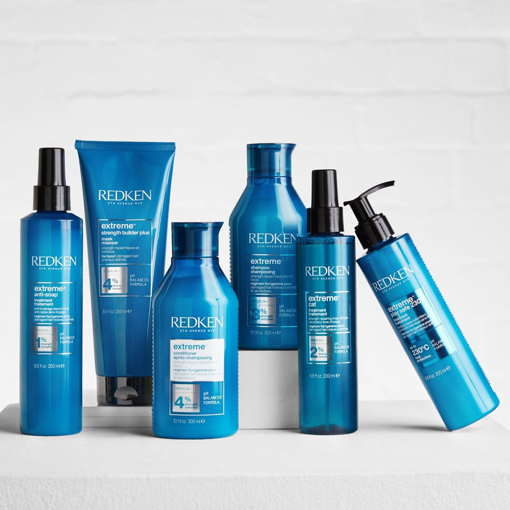 Redken Intensive Hair Mask per tutti i capelli danneggiati Ripara e rigenera Anti-Rottura Extreme Strength Builder Plus Mask 1 x 250 ml Naty Shop Hair Mask
