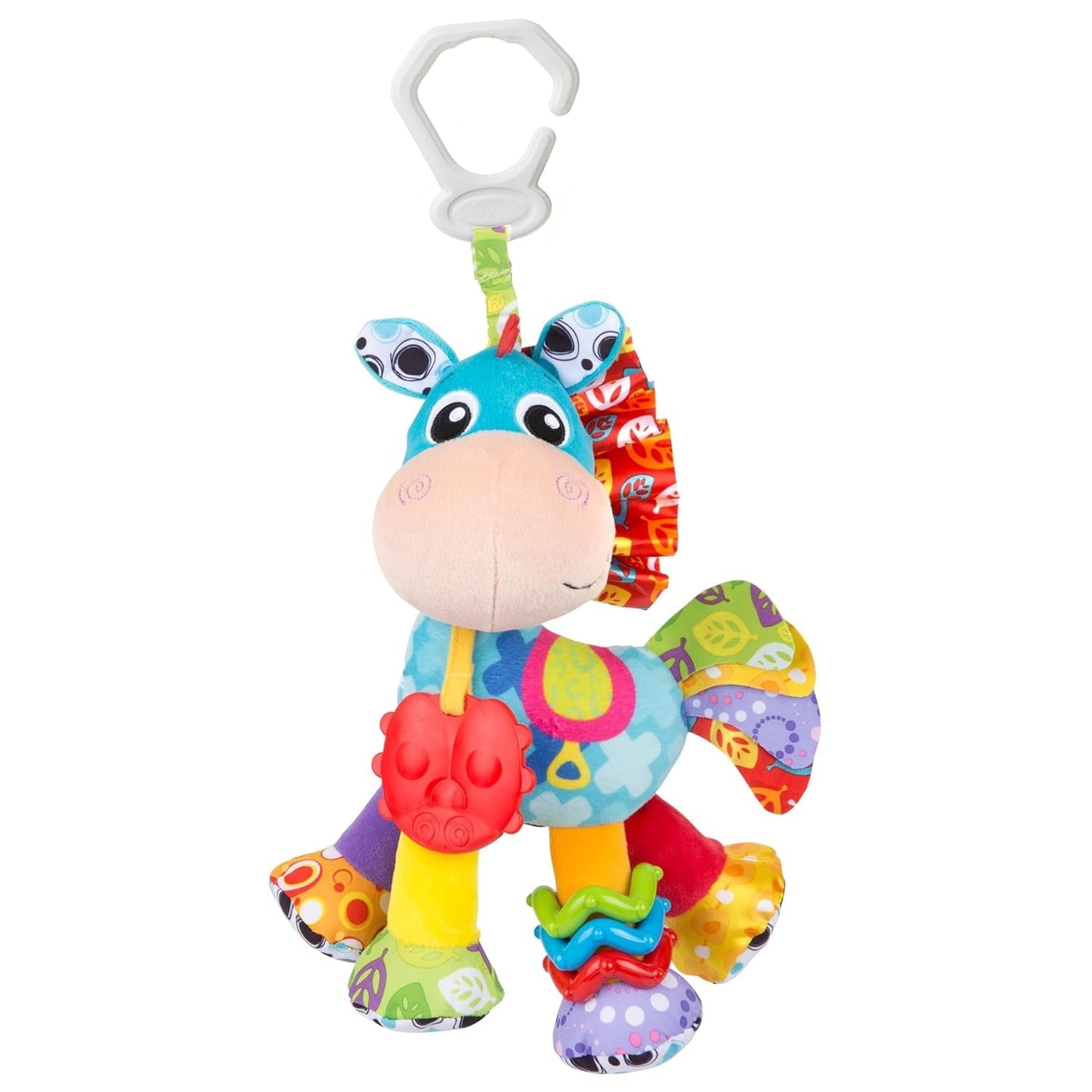 Playgro Clip Clop Confezione Regalo Attività Sensoriali da Giardino - Giocattolo da Giardino Sensoriale per Bambini da 0 Mesi - Giocattolo Interattivo con Sonagli, Massaggiagengive e Amico del Passeggino - 4 Pezzi
