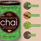 David Rio - Chai verde tartaruga, cartone (1 x 398 g)