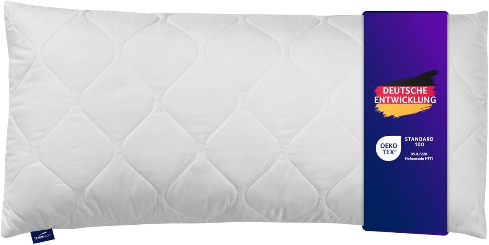 Cuscino Traumnacht in aloe vera con comoda fodera in morbida microfibra vellutata 40X80 cm Certificato Oeko-Tex, prodotto secondo lo standard di qualità tedesco Naty Shop cuscini standard Titolo predefinito