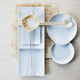 Rosenthal 11770-800001-28370 Set Mesh, 16 pezzi, composto da 4 piatti (profondità 21 cm, piatti 21/27 cm), ciotole per cereali 14 cm, bianco