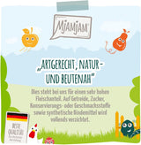 MjAMjAM - Premium Nassfutter für Katzen - Chicks & Friends Box, confezione da 9 (9 x 300 g), getreidefrei mit extra Fleisch
