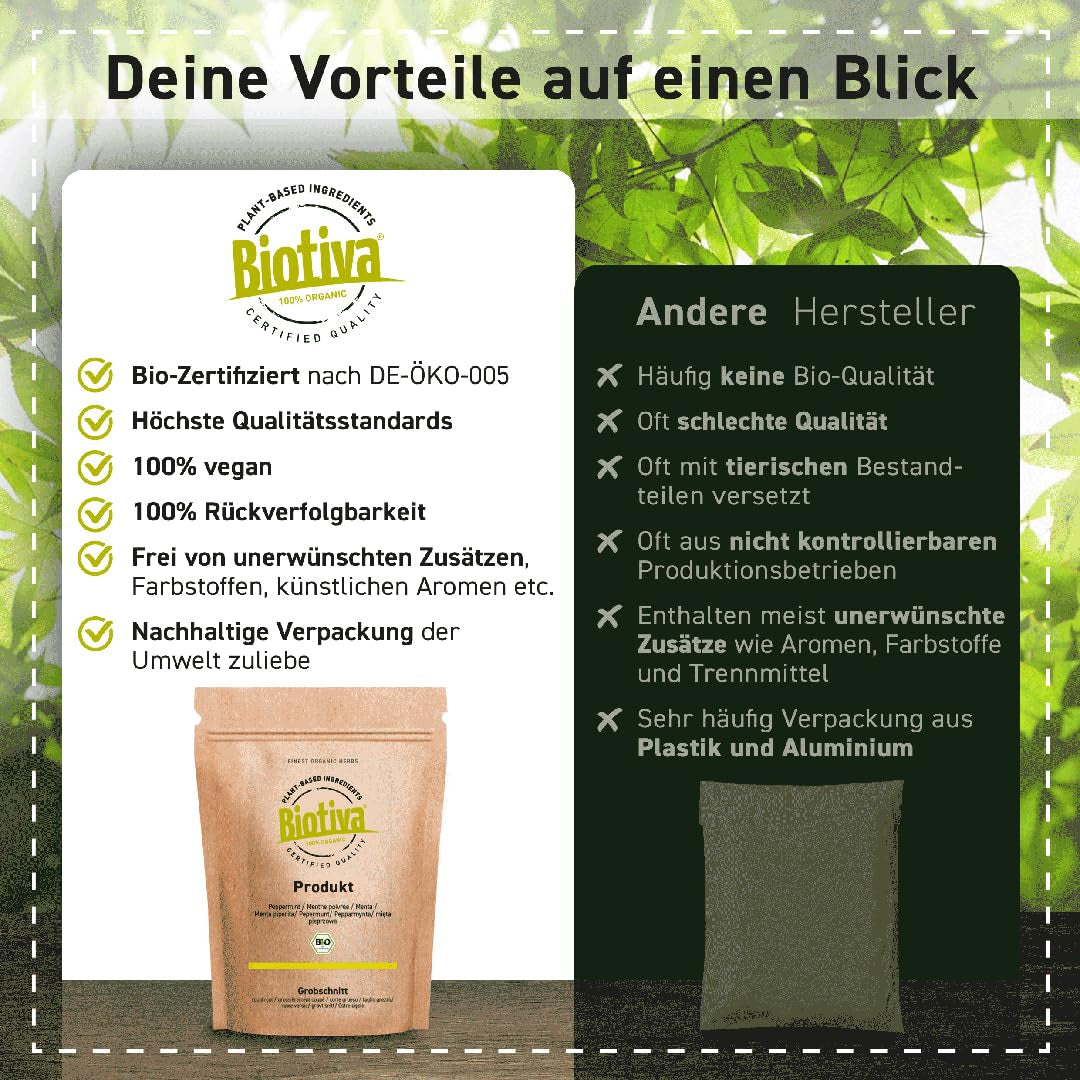 Tè Matcha Biologico 100g - Polvere Matcha Originale - Frullati di tè e latte - Matcha biologico di altissima qualità dal Giappone - Imbottigliato e controllato in Germania - Biotiva