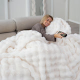Flamingueo coperta accogliente - coperta termica, coperta ponderata, poliestere, coperta per divano, decorazione della stanza, coperta in pile, calore, letti, coperta, coperta invernale Letti e coperte Besuche den Flamingueo-Store