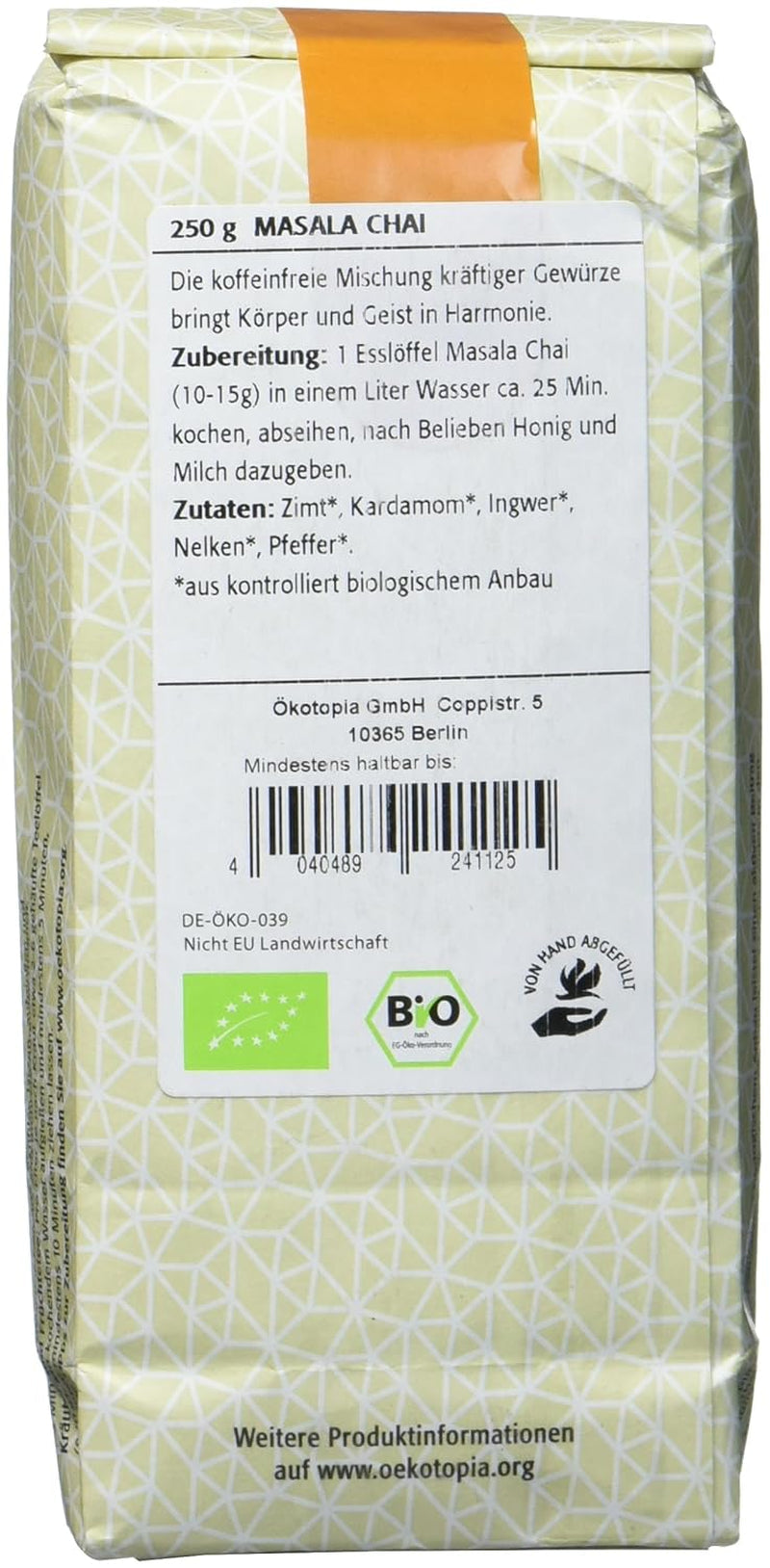 Masala Chai, confezione da 1 (1 x 250 g)