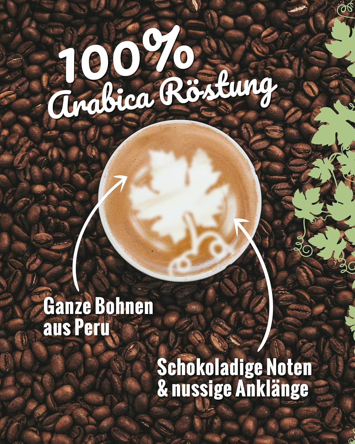 Blank Roast - BIO Winzer Kaffee 1000g - schonend mit Pfälzer Rebholz geröstet - ganze Kaffee-Bohnen aus Perù - 100% Arabica Röstung - schokoladig & nutig - säurearm