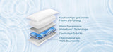 Mediflow 5201 Cuscino ad Acqua Originale in Confezione Doppia 40X80Cm, Bianco, 2 Pezzi (1 Confezione) Naty Shop Cuscini Standard