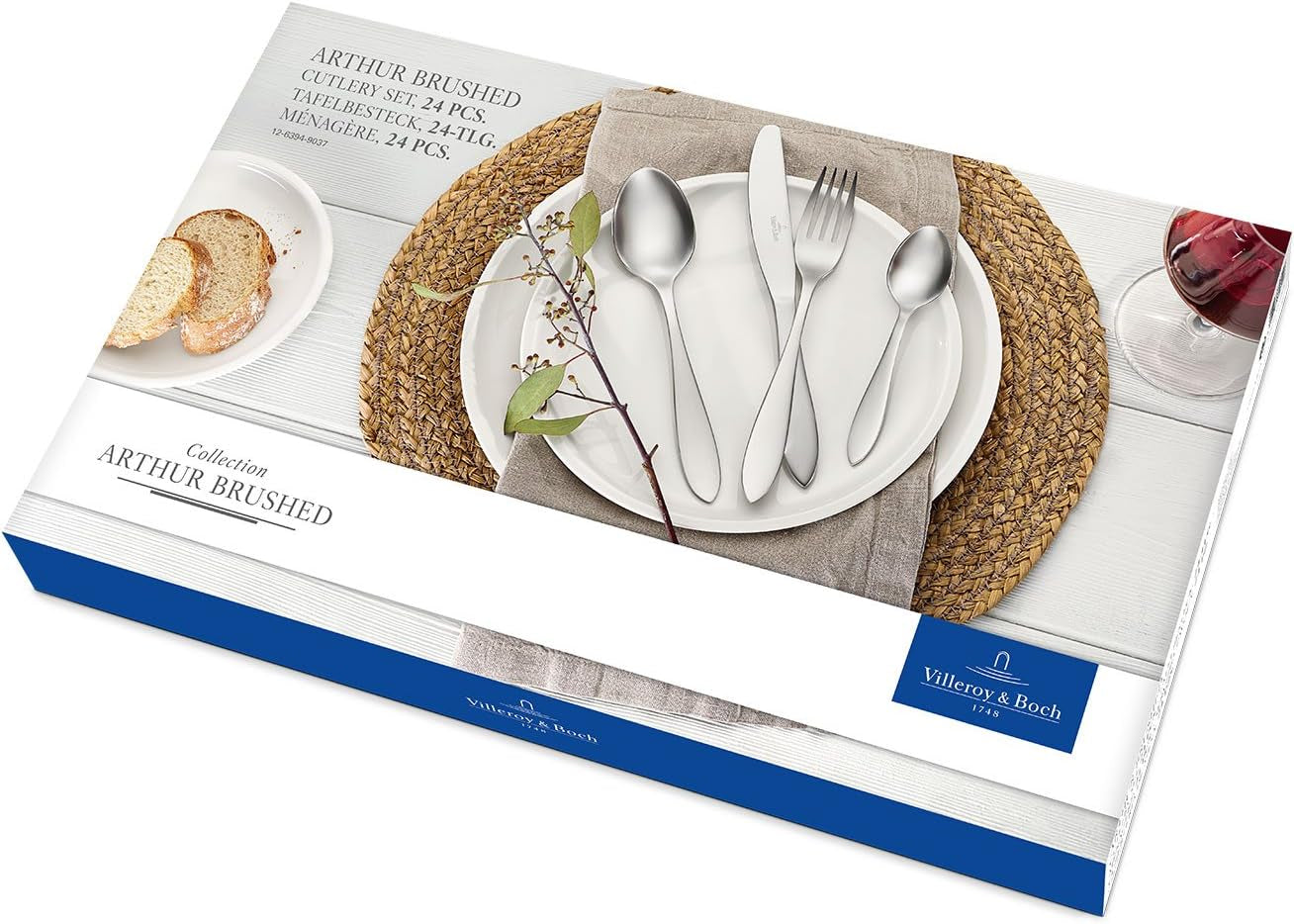 Villeroy And Boch Arthur Posate per 6, 24 pezzi, acciaio inox Kitchen Naty Shop