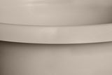 elho Amiga Round 30 - Vaso da fiori per interni ed esterni - 100% plastica riciclata - Ø 29,5 x H 20,2 cm - Beige/Beige fungo