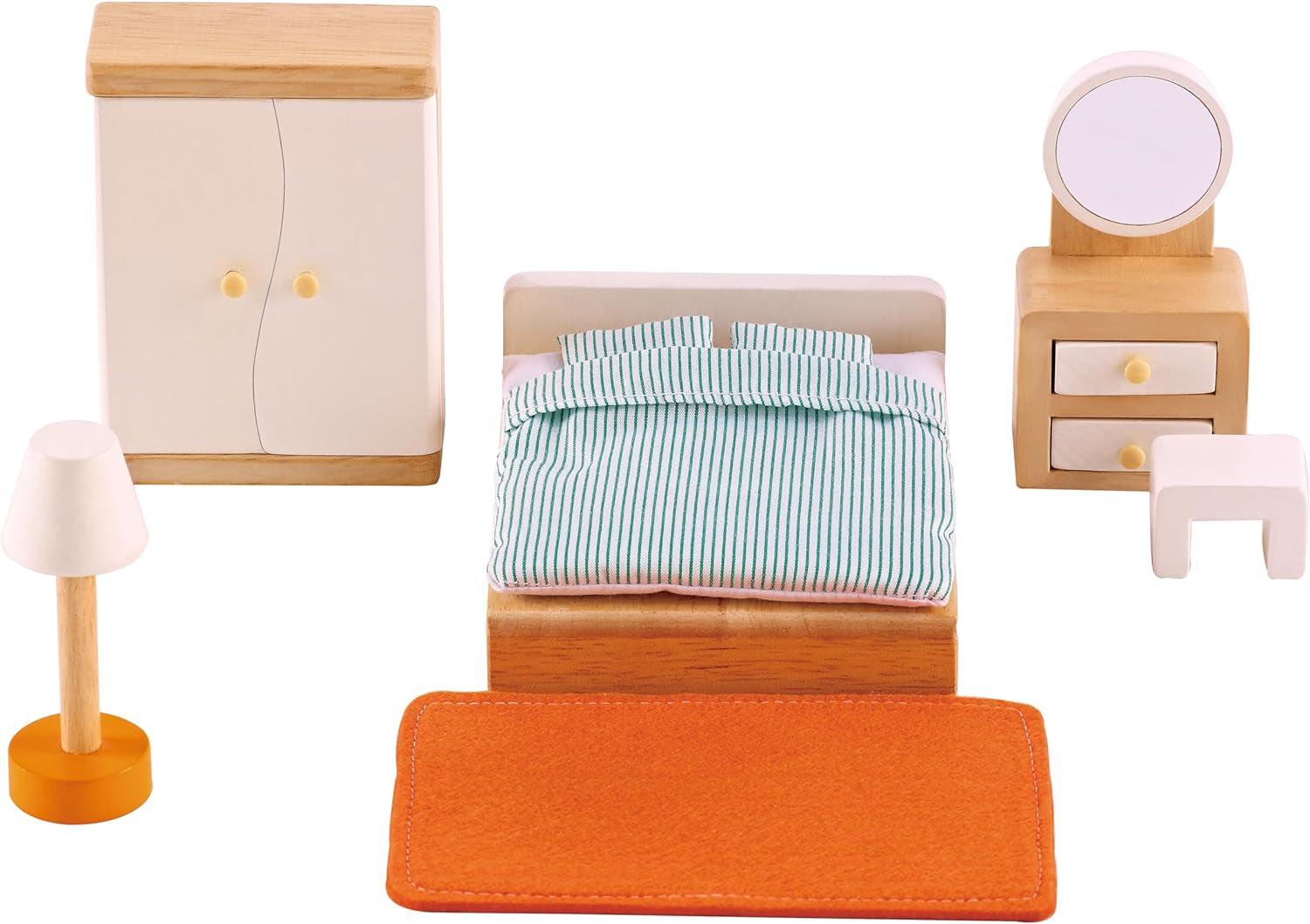 Hape E3459 - Camera per bambini, piccola camera da letto del negozio Naty delle case delle bambole
