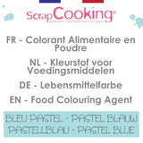 Scrapcooking, colorante alimentare in polvere, blu pastello, 5 grammi Naty Shop