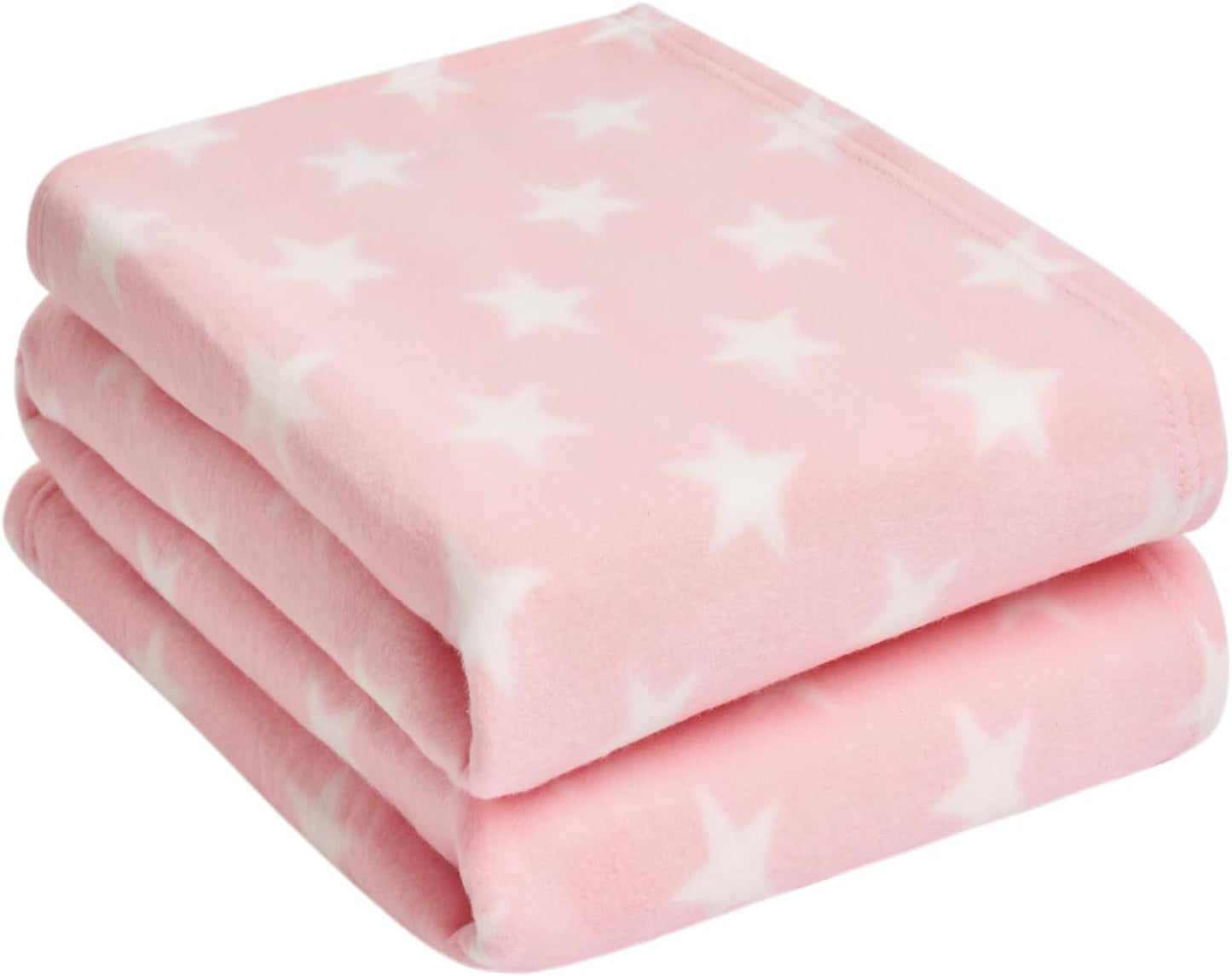 DREAMSCENE comoda coperta soffice coperta in pile - coperta da soggiorno calda invernale morbida, coperta per divano, coperta per divano, morbida coperta per bambini, soggiorno e morbide coperte 120X150 cm, coperta per divano stelle grigie Letti e coperte Besuche den DREAMSCENE-Store Rosa 120 X 150 cm