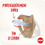 Ciuccio per bambini NUK Star Night & Day 0-6 mesi che si illumina al buio, in silicone rosa, senza BPA, confezione da 2