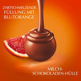 Lindt LINDOR Palline di cioccolato all'arancia rossa | Busta richiudibile da 1 kg | ca. 80 cioccolatini con ripieno scioglievole in bocca | Confezione sfusa, regalo di cioccolato