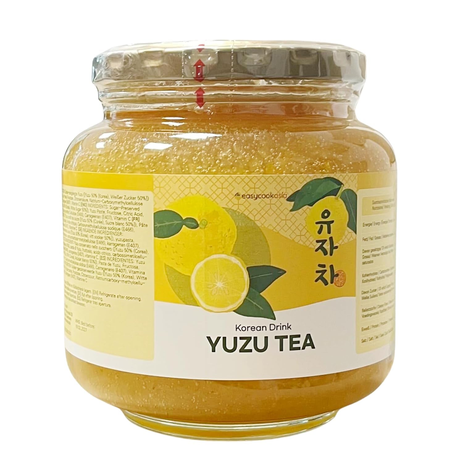 Bevanda coreana Easycookasia – Tè allo Yuzu | Fruttato, dolce e agrumato | Con vitamina C | Per tè, limonata, cocktail e dessert | Scopri la cultura asiatica del tè (500g)