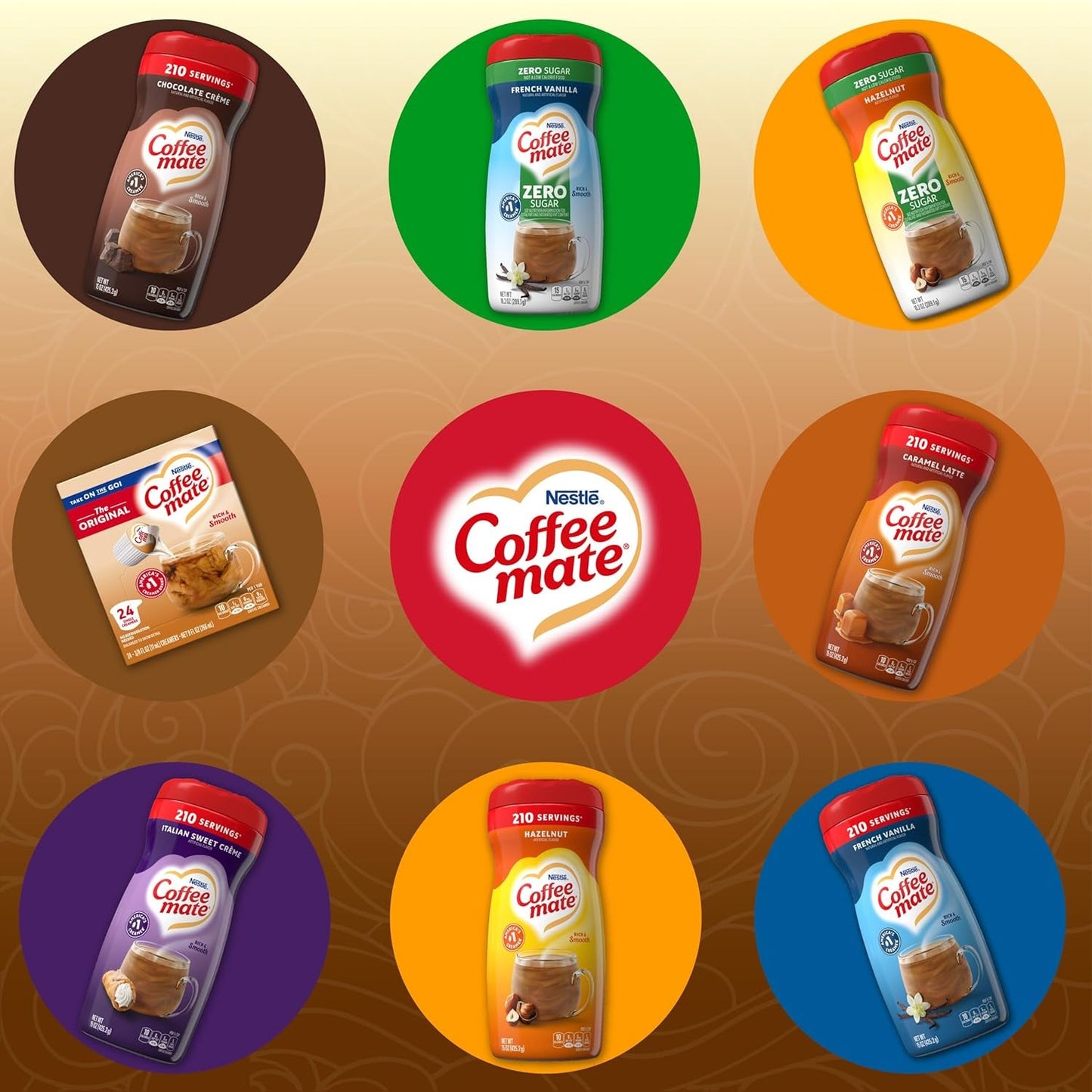 Nestlé Coffee-Mate Original Flüssige Kaffeesahne (24x11ml) Importato dagli Stati Uniti!
