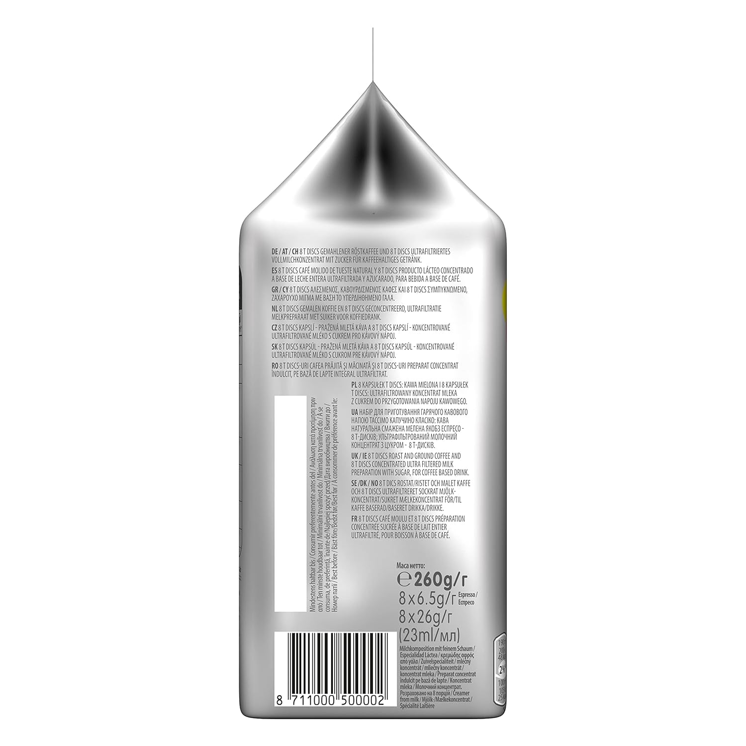 Tassimo Kapseln Jacobs Cappuccino Classico, 5 x 8 cialde, 40 Kaffeekapseln