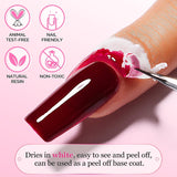 AIMEILI Nastro staccabile in lattice Nagelleck Korrektor Hautschutz Fingerschutz Für Nail Art Palisade Geruchlos Weiß 15Ml