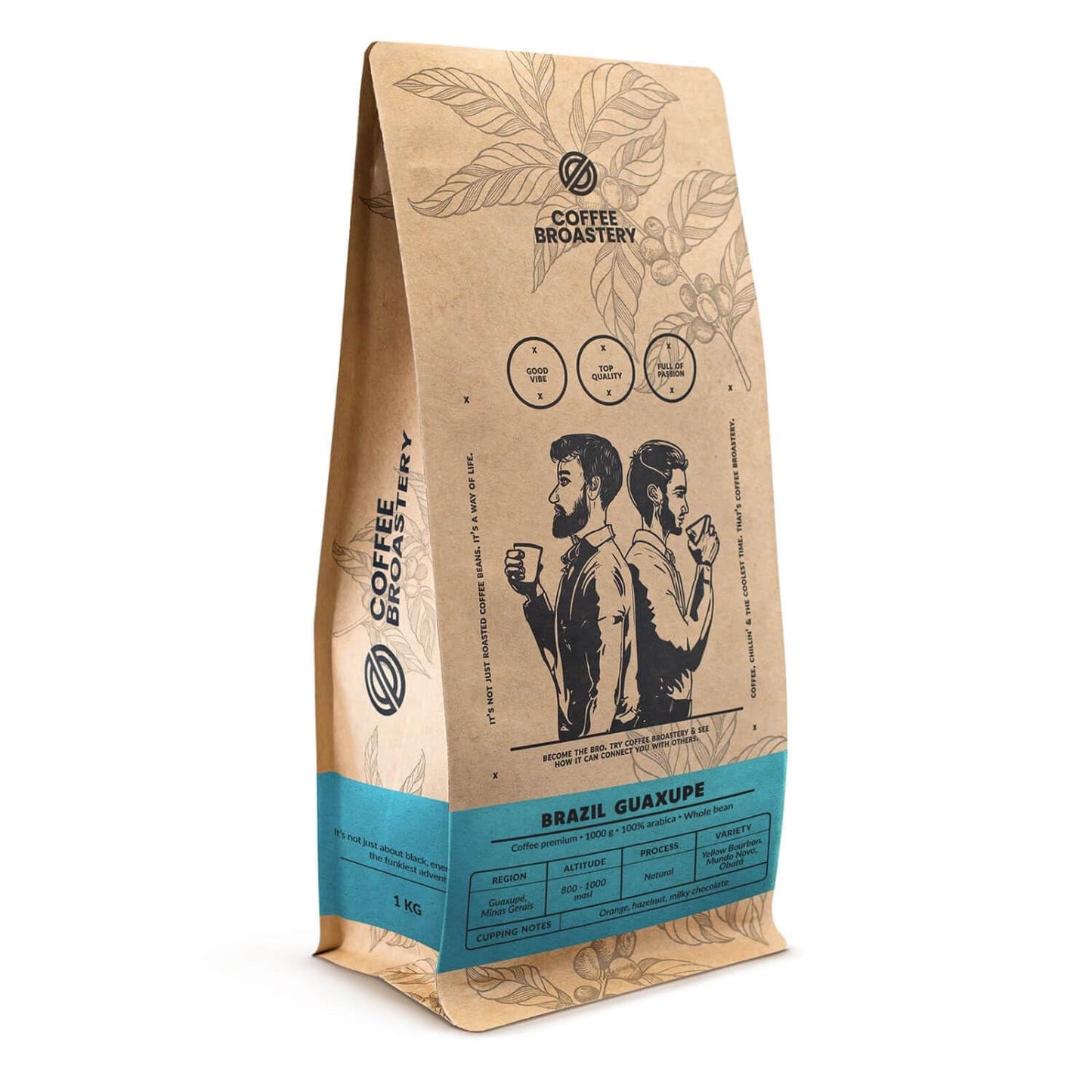 Set caffè in grani 3x1kg 3000g | Guaxupe brasiliano | Caffè brasiliano | Caffè speciale | Appena fritto | Panificio artigianale al caffè