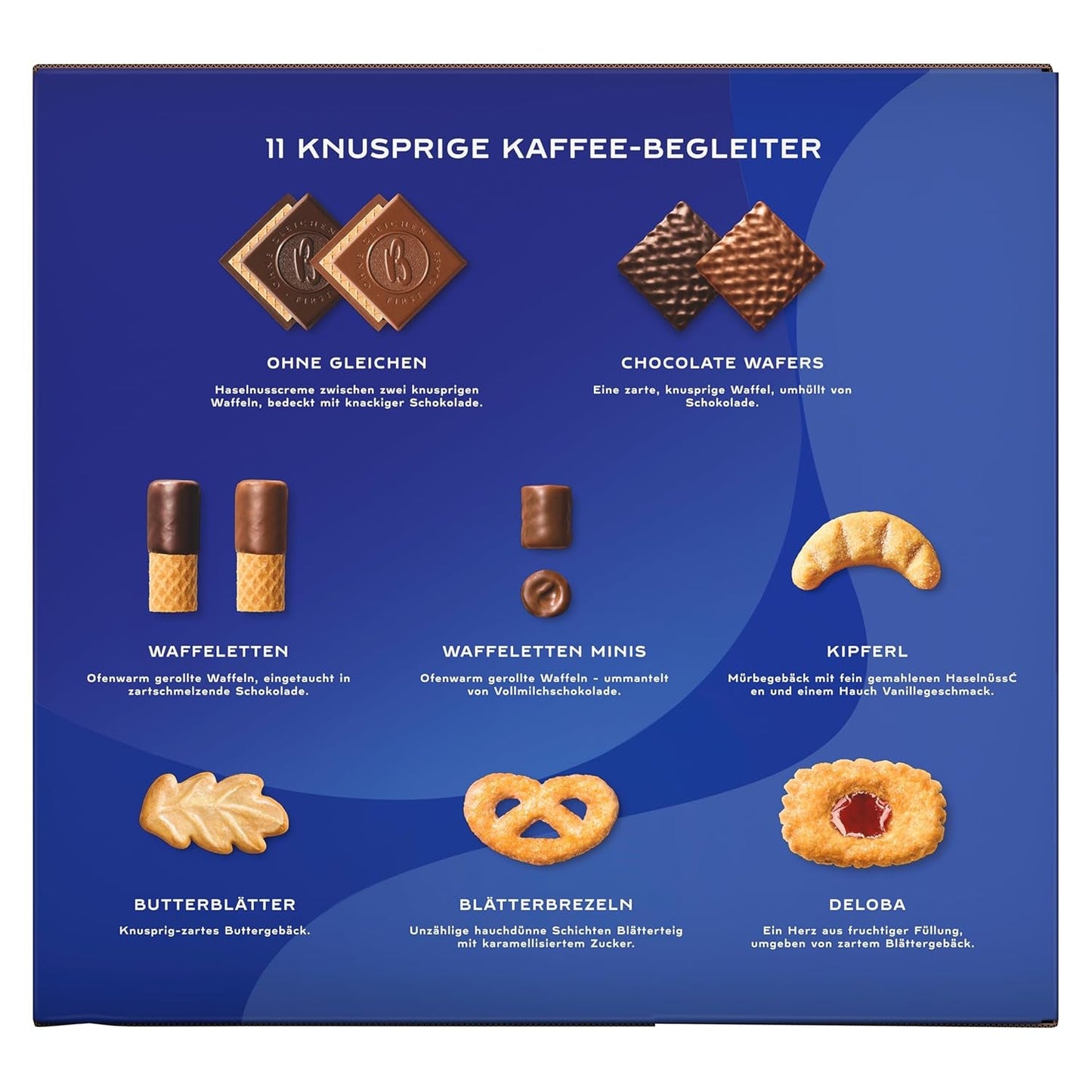 Bahlsen Favorite Collection XL 1 confezione di pasta croccante e mix di wafer con cioccolato al latte e fondente (8 x 227 g/ 1816 g)