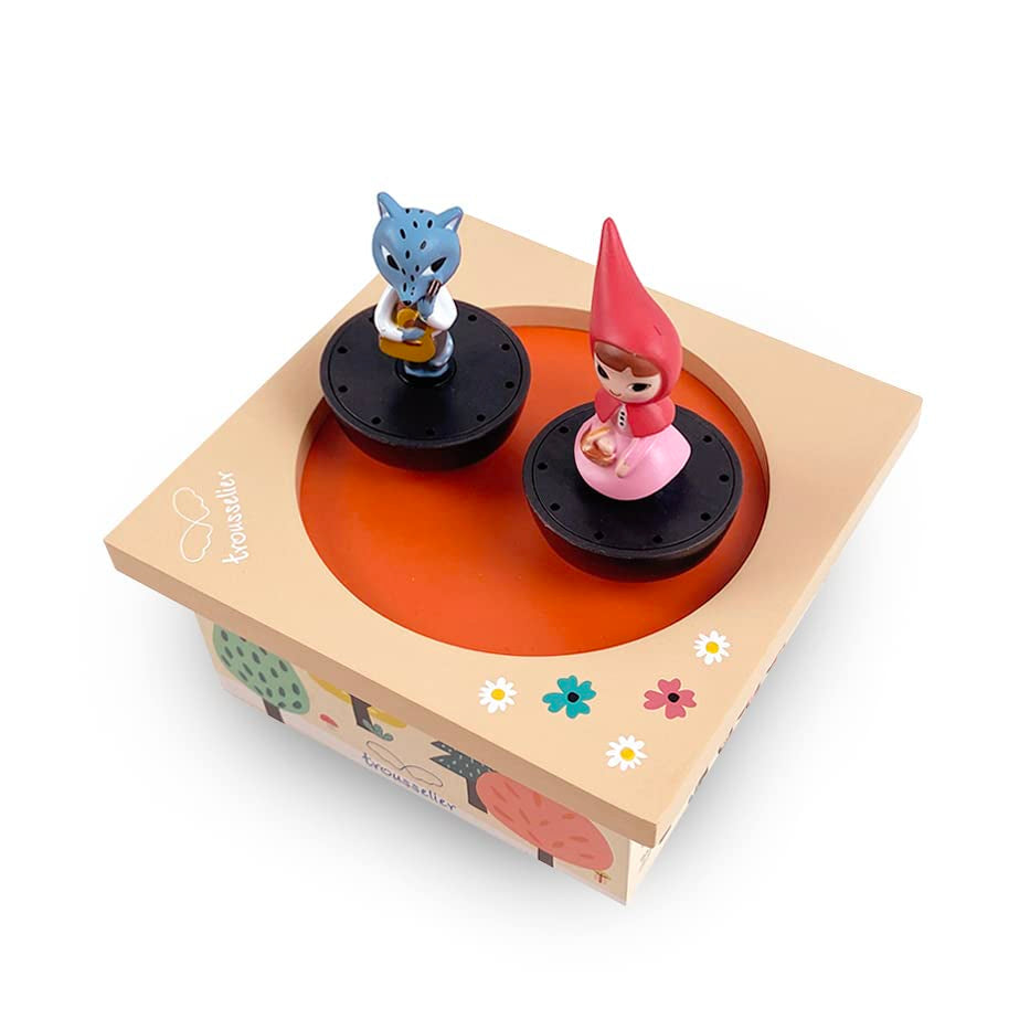 Trousselier - Cappuccetto Rosso - Carillon danzante - Carillon - Regalo Ideale Compleanno - 2 Figure Staccabili - Facile da Maneggiare - Musica Primaverile di Vivaldi - Colore Multicolor, S95095, Giochi per bambini grandi Naty Shop