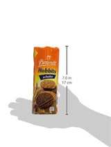 Brandt Hobbits Chocolate Confezione da 265 g - Biscotti croccanti di farina d'avena e cioccolato integrale - Impasto croccante per tutta la famiglia - in un pratico rotolo di biscotti