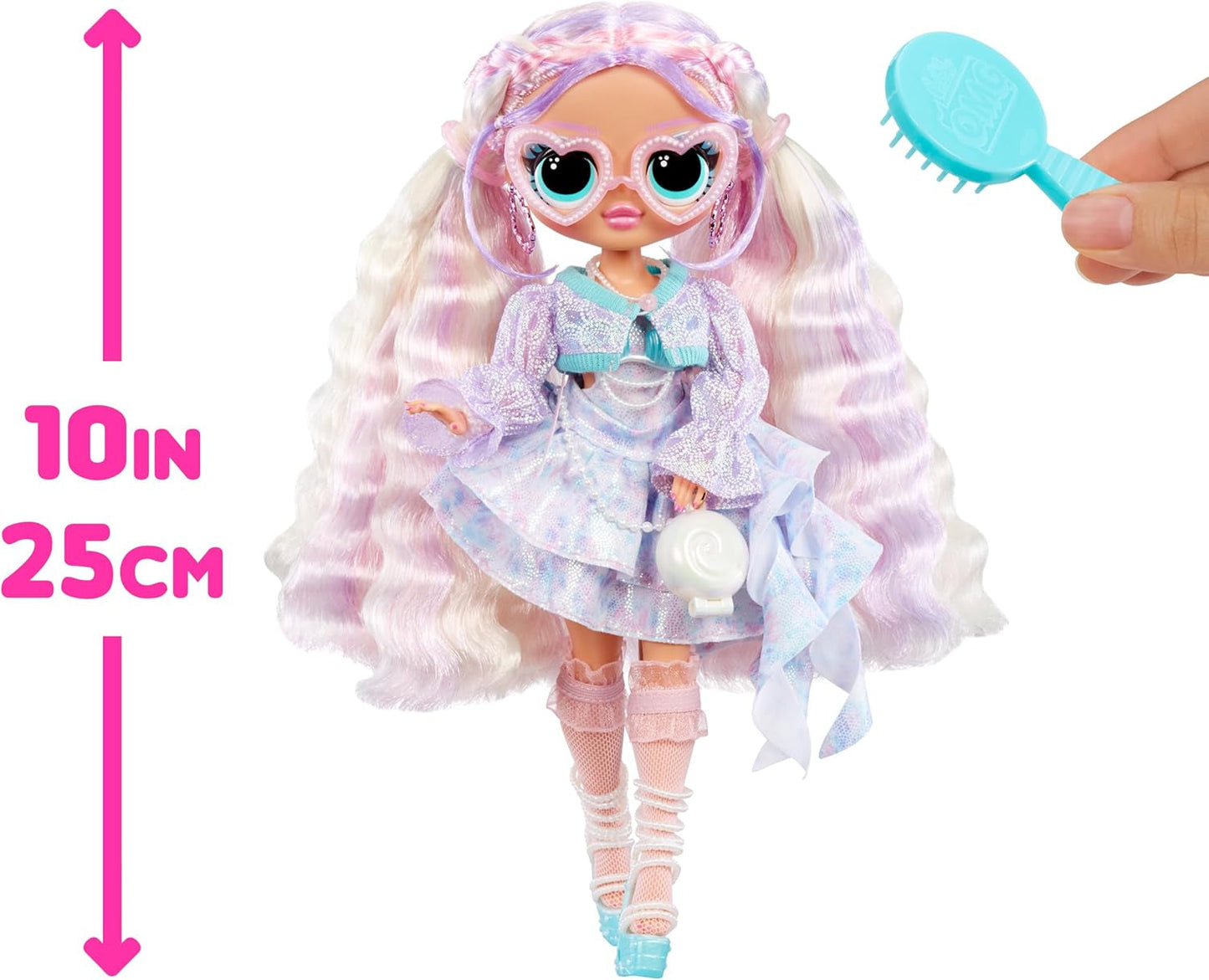 LOL Sorpresa! OMG Pearla Fashion Doll con 15 sorprese - Bambola con abito stile sirena e accessori - Dai 4 anni in su