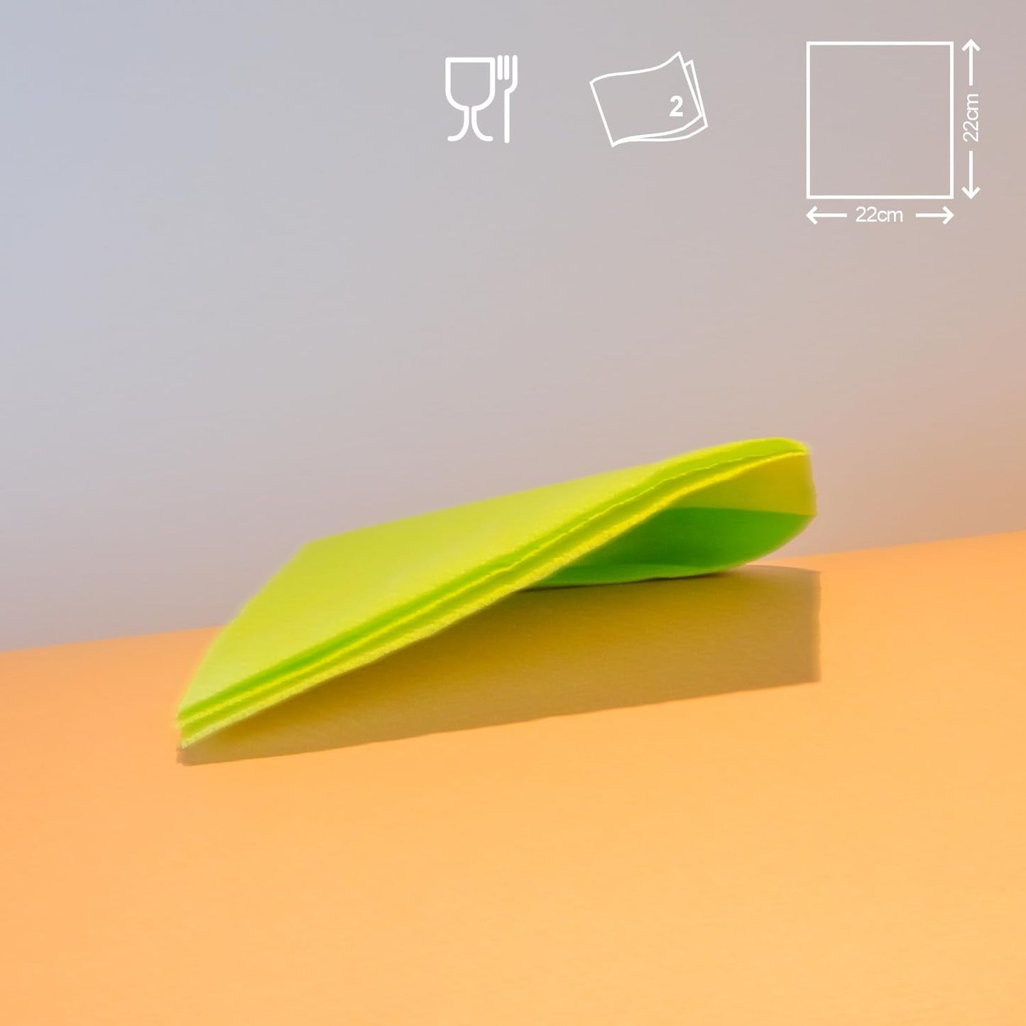 Tovaglioli di carta verde Renova Cocktail - 30 tovaglioli