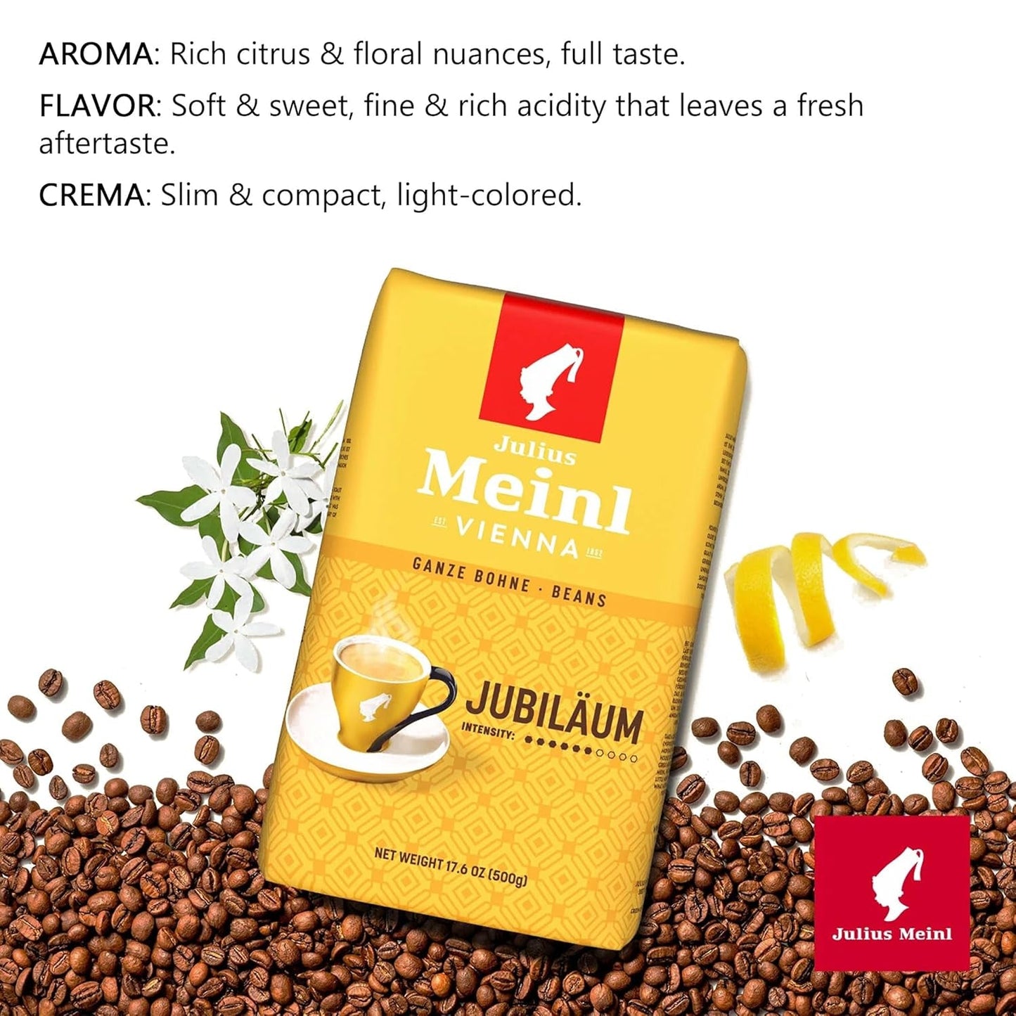 Meinl - Miscela Anniversario - Caffè in grani interi - 500 g