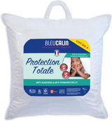 Set 2 cuscini Bleu Câlin antiacaro e antiinsetti, soffice comfort, 60 X 60 cm, fodera in microfibra, protezione totale, cuscini standard bianchi Naty Shop