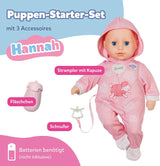 BABY Born Hannah Gioca con me - Bambolina con 5 funzioni - Corpo in materiale morbido compresi accessori - Bambola da 36 cm - Funziona a batteria - Adatto a bambini da 1 anno