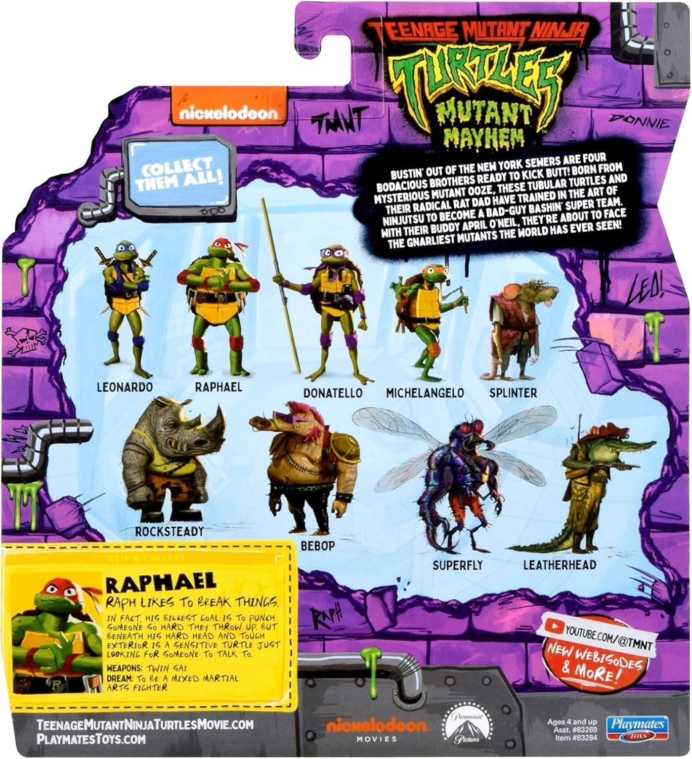 TEENAGE MUTANT NINJA Tartarughe - Raffaello Base figure Action figures Naty Shop