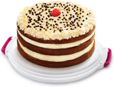 Contenitore per torte Metaltex, altezza regolabile, polipropilene, bianco/trasparente, ⌀ 30 cm, altezza regolabile 8 e 15 cm Contenitori per alimenti Naty Shop