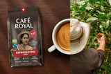 Café Royal Bio Espresso Perù – 100% Arabica Kaffeebohnen, aroma intenso, dunkle Röstung, Stärke 4/5, Bio & Fairtrade, 500 g ganze Bohnen