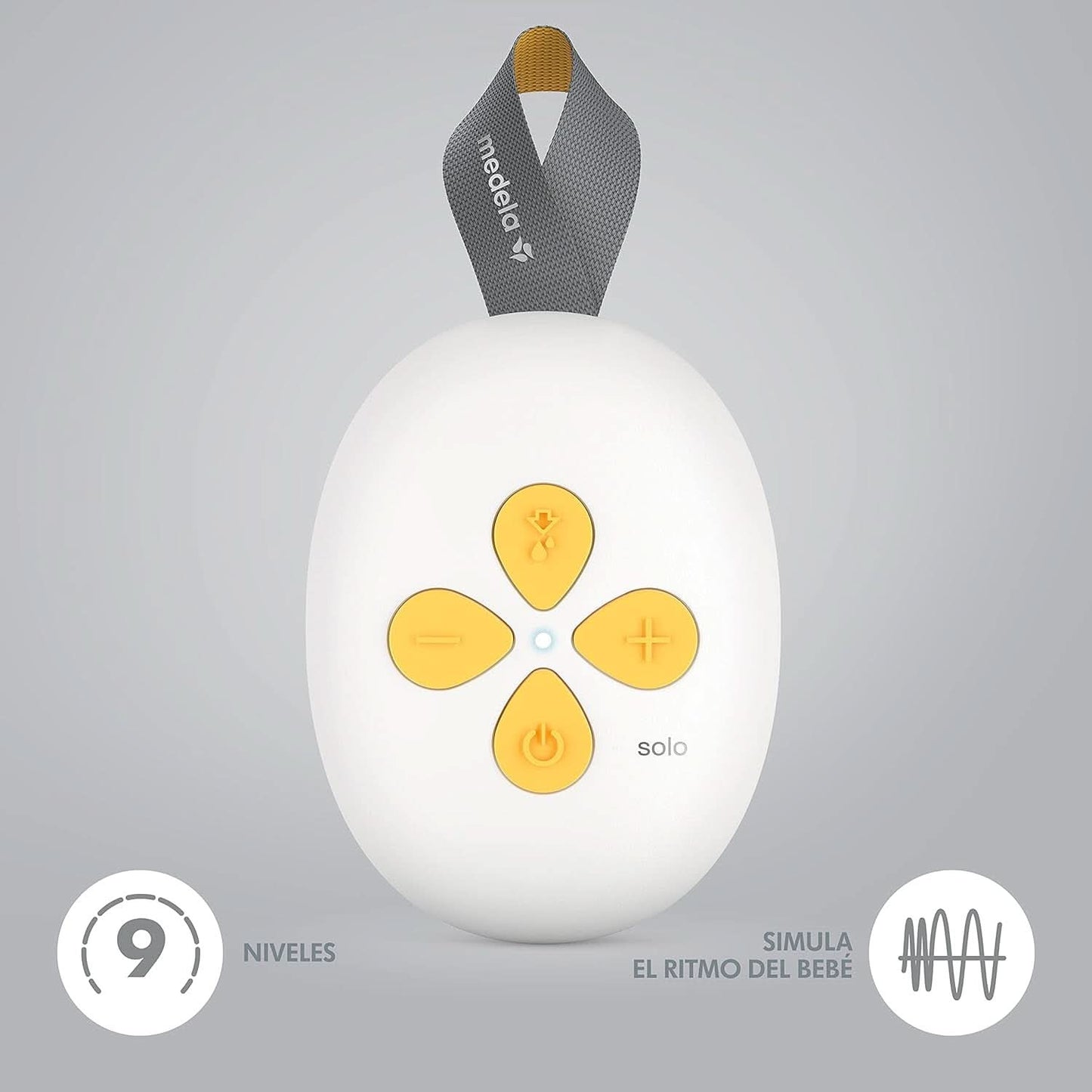 Tiralatte elettrico Medela Solo, con imbuto Personalfit Flex e tecnologia di estrazione a 2 fasi Accessori Alimentazione e Allattamento Bebe Naty Shop