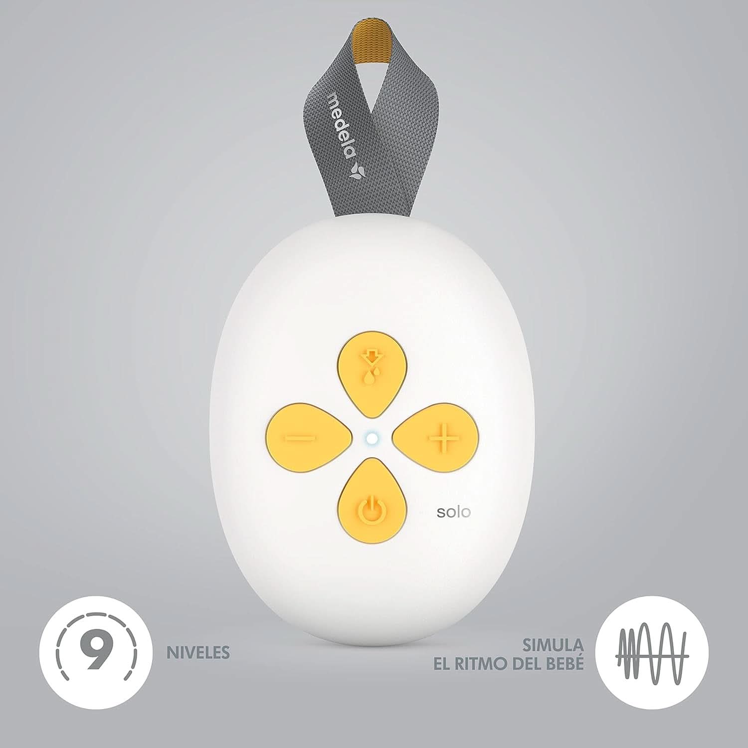 Tiralatte elettrico Medela Solo, con imbuto Personalfit Flex e tecnologia di estrazione a 2 fasi Accessori Alimentazione e Allattamento Bebe Naty Shop