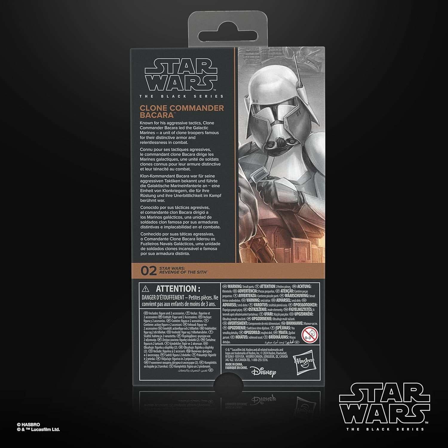 Star Wars Black Series Clone Commander Bacara, Star Wars: Ahsoka Premium Figure da collezione (15 cm) Action Figures Naty Shop