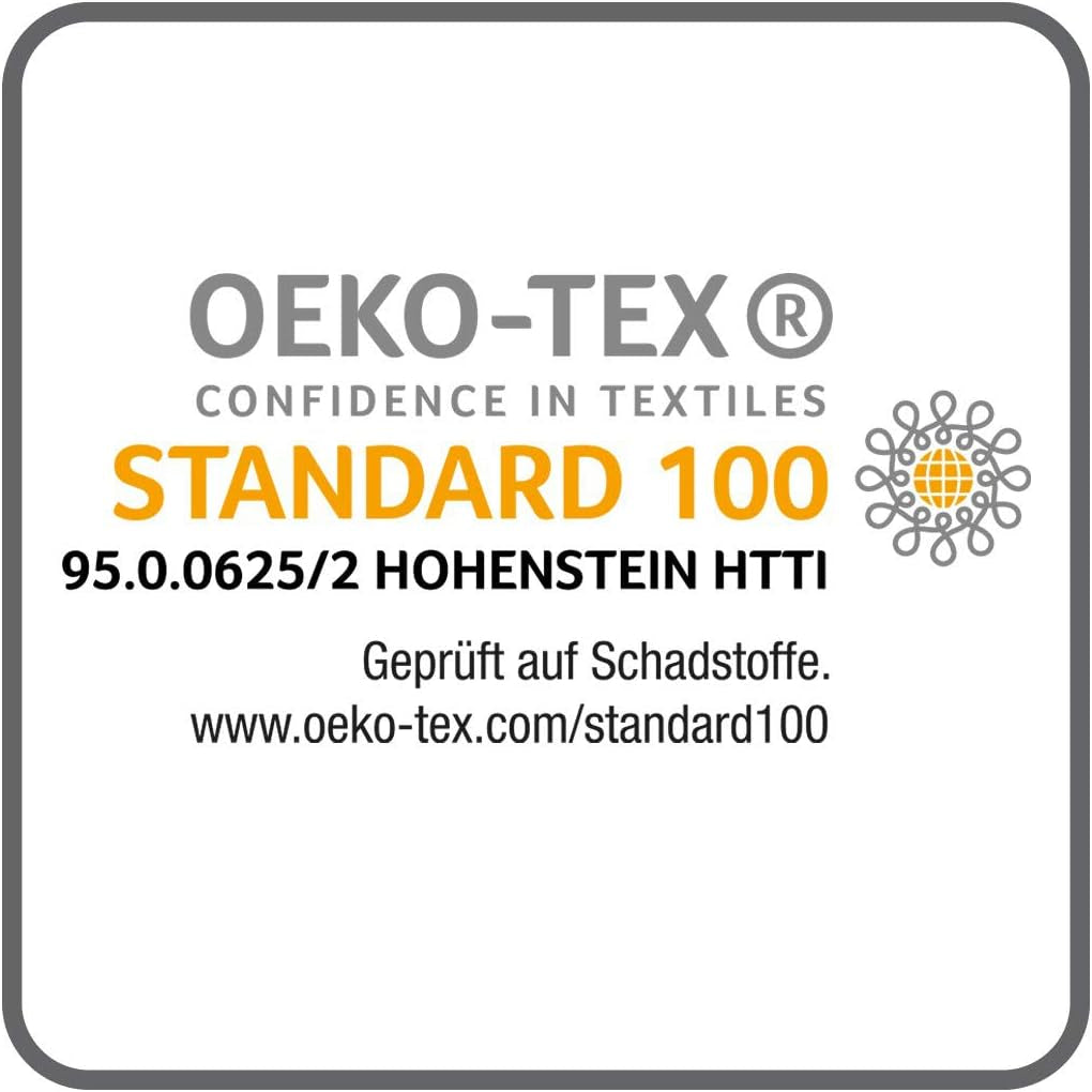 Biancheria da letto Bierbaum, macos-raso, Designed in Germany, modello 6383 turchese 02, 155X220 Cm + 80X80 Cm, misura comfort Letti e coperte Besuche den Bierbaum-Store