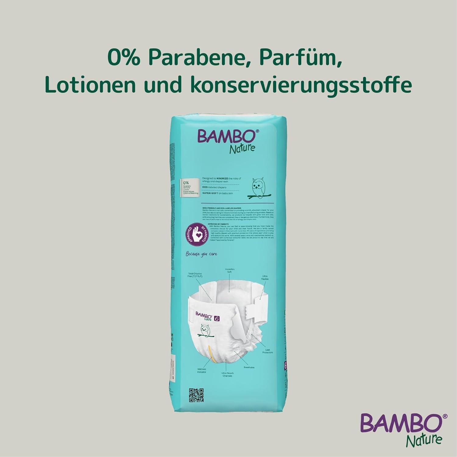 Pannolini ecologici Bambo Nature Premium, taglia 6, 1,63 kg