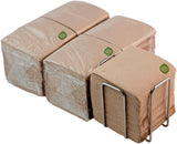 Confezione da 300 tovaglioli di carta da cocktail, 100% riciclabili e biodegradabili, porta tovaglioli in acciaio inossidabile, tovaglioli ecologici, 10 x 10 cm, piegati.