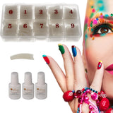Sun Garden Nails Tipbox 500 punte incl. 3 Tips Colla Tips Nail Tips Colla - Unghie da modellare
