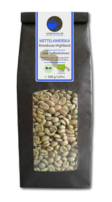 Bio Rohkaffee - Grüner Hochland Kaffee Honduras Highland (grüne Kaffeebohnen 500g) - certificato GMP
