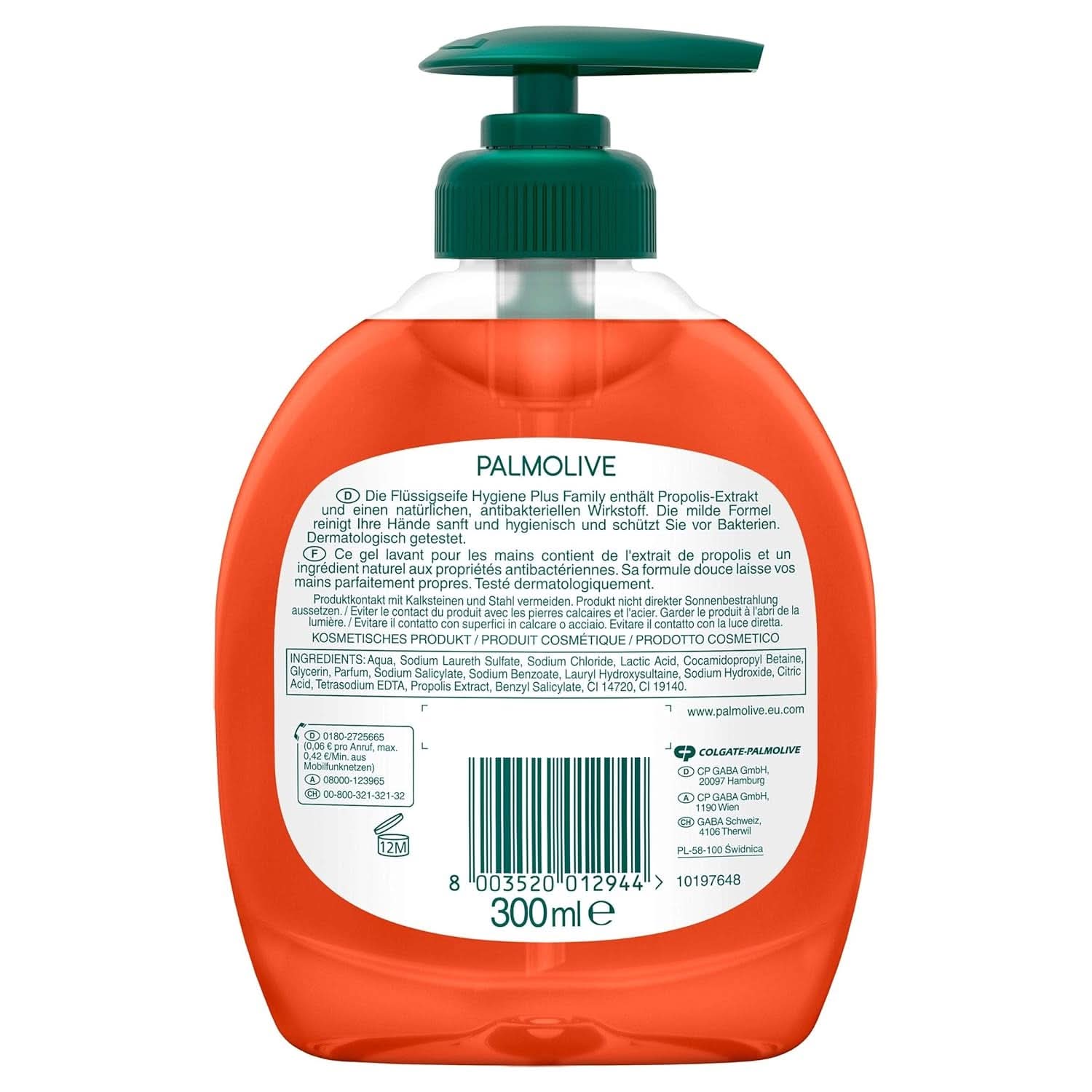 Palmolive, Sapone liquido per la pulizia delicata delle mani, set 6 x 300 ml Doccia e bagno Naty Shop