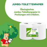 Rotoli di carta igienica Jumbo Eco, 2 veli, crema lavamani con formula detergente, idratante e levigante - Profumo floreale - 5 l, 6 pezzi (confezione da 1)