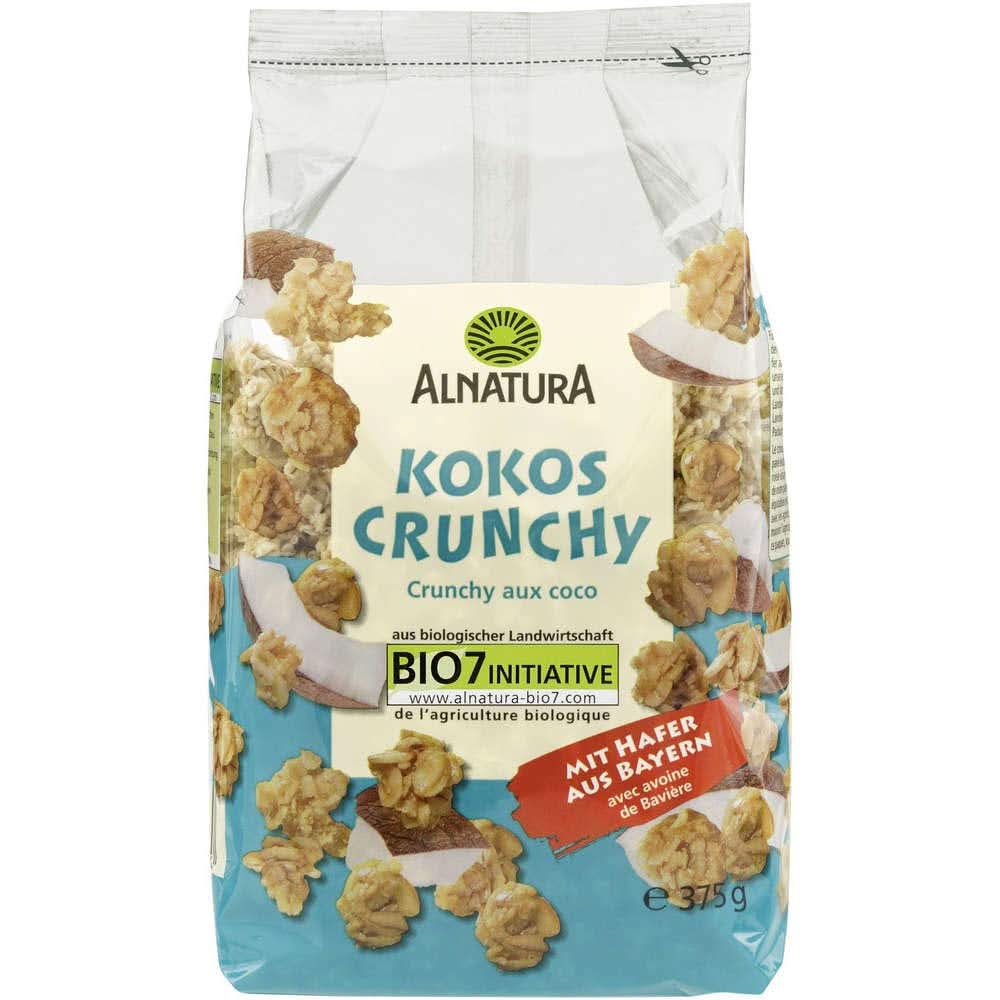 Muesli croccante biologico al cocco, 375 grammi Cereale Naty Shop