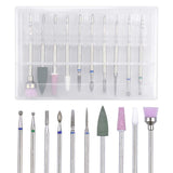 10 Stück Nagelbohrer Bits, Nagelfräser, Wolframlegierung Nagelfräser Bits, Professioneller Nagelfräser, Gelnägel Zubehör Nageldesign Zubehör Für Maniküre Pedicüre Entfernen Nail Art