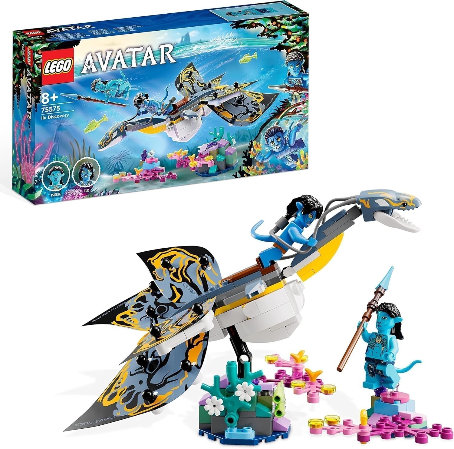 LEGO Avatar La scoperta di Ilu Percorso acquatico Giocattolo costruibile con figura subacquea Collezione Pandora Set per bambini e appassionati di cinema da 8 anni in su 75575 Set da costruzione Besuche den LEGO-Store Titolo predefinito
