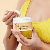 Maternatura, maschera aftercare al frutto della passione, idrata e dona elasticità ai capelli dopo l'esposizione al sole, beauty routine bio per capelli da spiaggia, certificato biologico, Made in Italy - maschera capelli Naty Shop da 200 ml