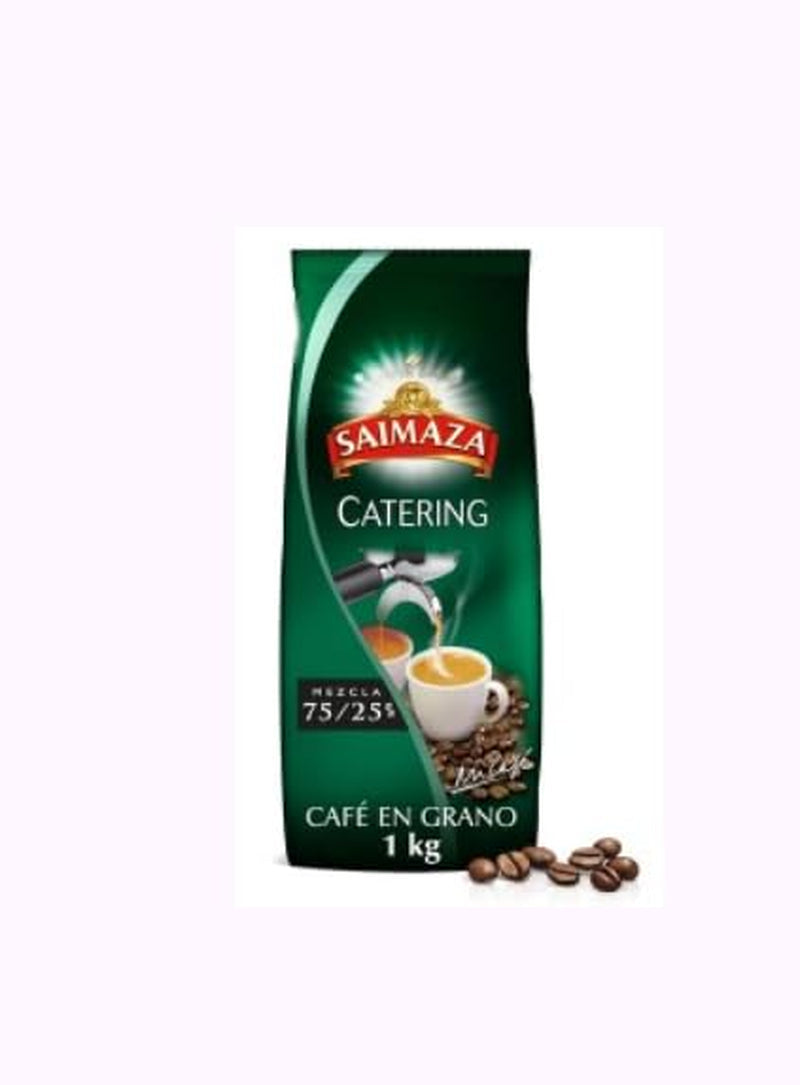 Caffè in grani per la ristorazione, miscela premium di caffè in grani 75/25, confezione da 1 kg, per ristorazione e largo consumo. CONFEZIONE DA 2